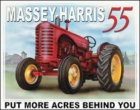 Tin Sign Massey Harris 55
