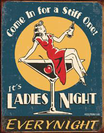 Tin Sign Moore - Ladies Night