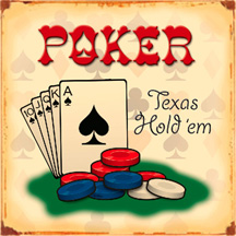 Tin Sign Texas Hold