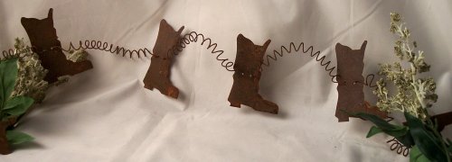 Metal Garland - Cowboy Boots