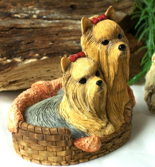 Sherratt & Simpson - Yorkie Pair In Basket