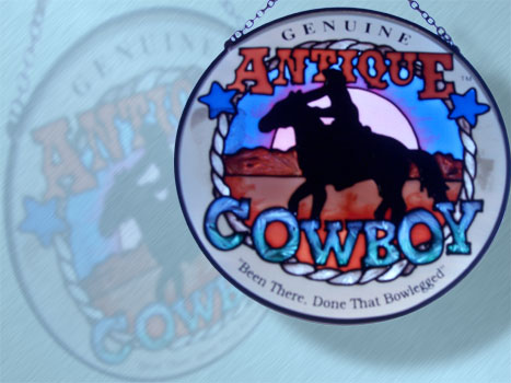 Sun Catcher Antique Cowboy