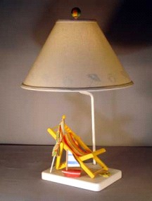 Beach Chair - Judith Edwards Designs BEACH CHAIR COLORS LAMP 1621