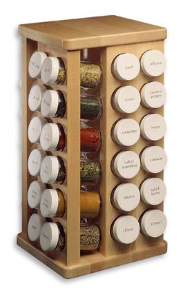 JK Adams CSL48 SM Carousel Spice Rack Maple