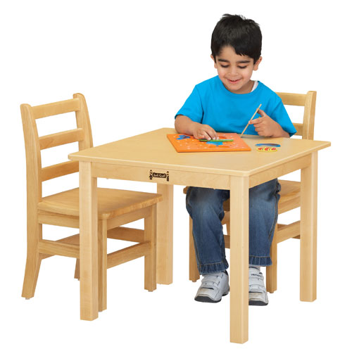 Craft Tables - Jonti-Craft 57224JC MULTI-PURPOSE SQUARE TABLE - 24 INCH HIGH - MAPLE