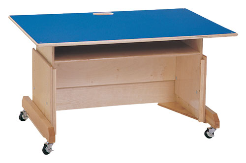 Computer Tables - Jonti-Craft 0347JC COMPUTER TABLE - 60 INCH - BLUE