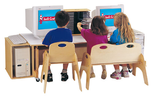 Computer Table - Jonti-Craft 0348JC COMPUTER TABLE - 60 INCH - WHITE