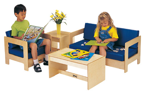 Jonti-Craft 0381JC BLUE LIVING ROOM SET - 4 Piece