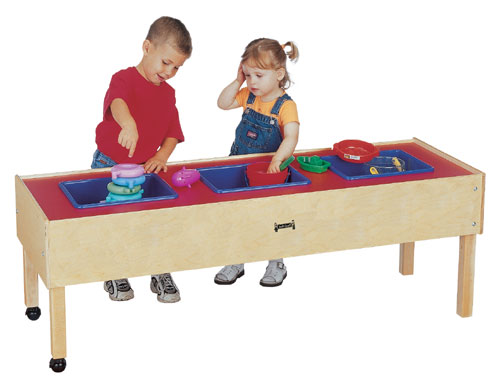 0886jc 3 Tub Sensory Table - Toddler