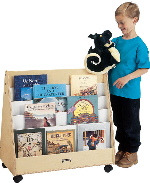 3507jc Mobile Pick-a-book Stand - 2 Sided