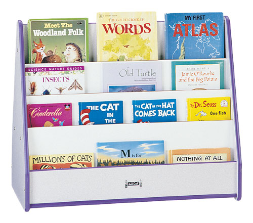 3507jcww008 Mobile Pick-a-book Stand - 2 Sided - Red