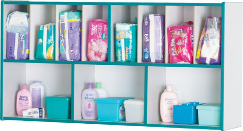 Jonti-Craft 5141JC003 DIAPER ORGANIZER - BLUE by Jonti-Craft
