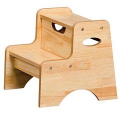 15511 Two Step Stool - Natural