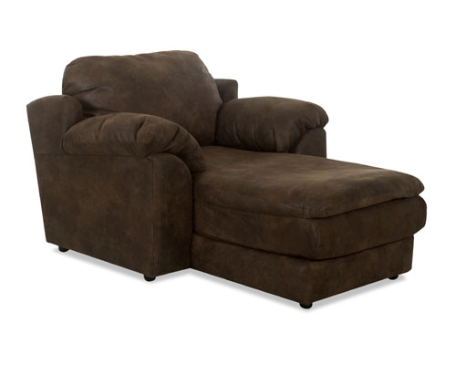 Klaussner B3410CHASE Maverick Pattern Tobacco Color Chaise Lounge