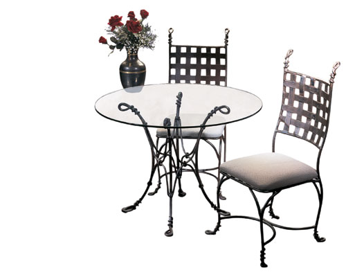 Dining Tables - KALCO F300BA VINE DINING TABLE TABLE GLASS INCLUDED