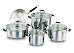 Korkmaz Goldb-a1987-Flora 9 pc Cookware Set