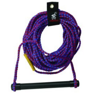 Kwik Tek AHSR-1 Water Ski Rope, 75 Ft., Alum. Handle W End Caps