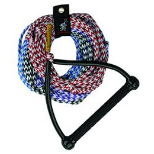 Kwik Tek AHSR-4 Water Ski Rope, 75 Ft. 4-Section, Tractor Handle