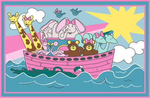Click here to buy LA Rug FT-104 3147 Fun Time Collection - Noah's... by LA Rug.
