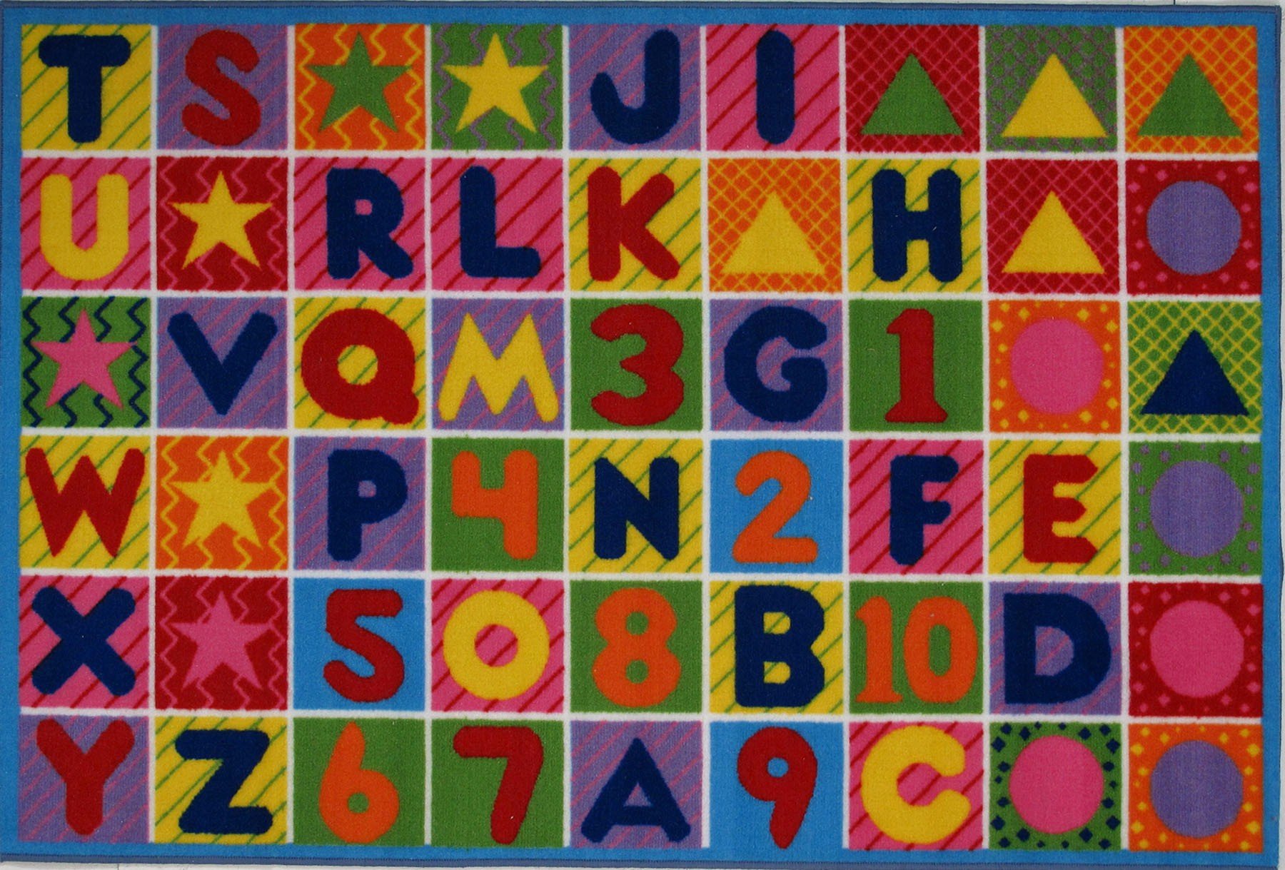 Fun Time Collection - Numbers & Letters Rug - 19 X 29 Inch