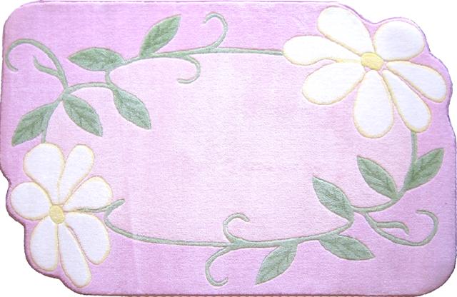 La Rug Tsc-224 3958 Supreme Collection Pink Daisy Field Rug - 39 X 58 Inch