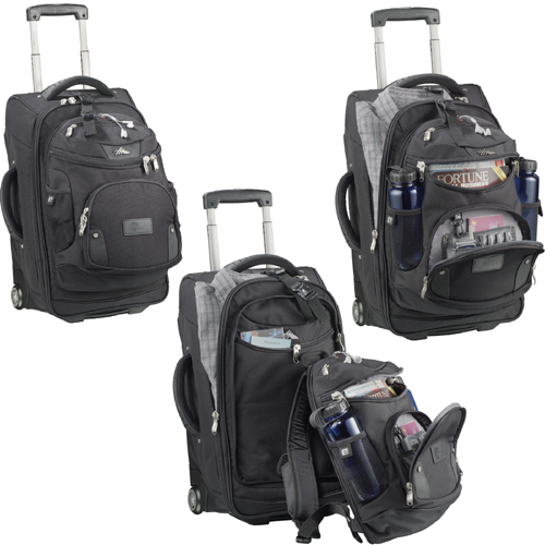 High Sierra 24 Wheeled Carry-On withRemovable DayPack 8050-33BK
