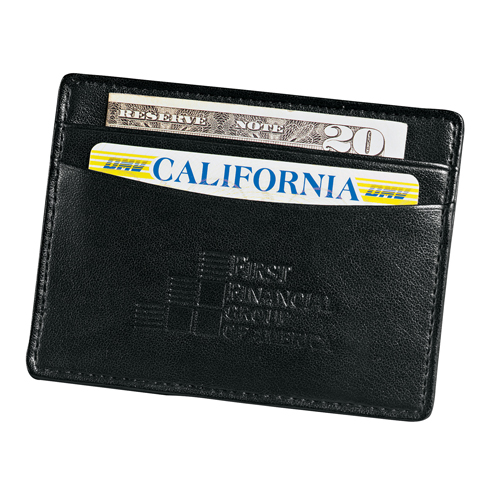 Business Gifts - Dockers 7050-25BK Dockers Classic Business Card Holder Black