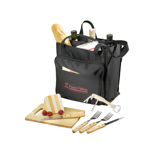 Modesto Picnic Carrier Set Black 1450-07BK by Modesto