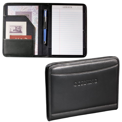Millennium Leather Jr. Writing Pad Black 9500-06BK by Millennium