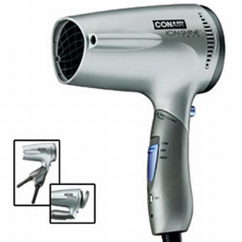 Dryers And Hair - Conair 162 Travel Ionic Dryer 1875W Cool Shot Dual Volt