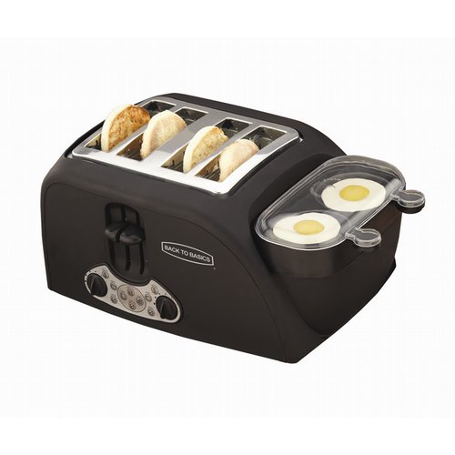 BACK TO BASICS TEM45004 Slice Toaster with Egg Poacher