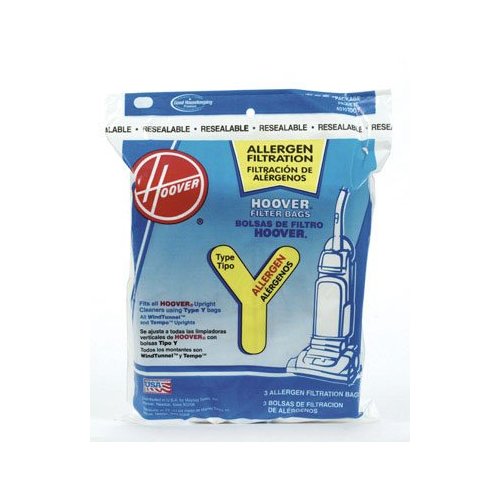 Hoover 4010100Y Allergen Y-Bag Filters - 3-Pack