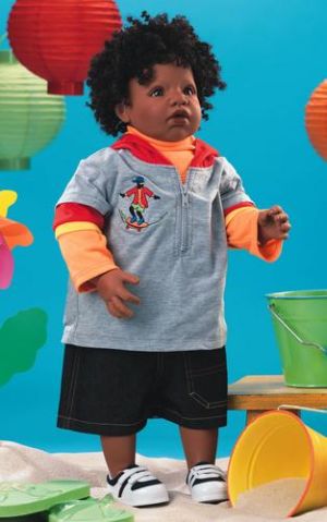 Lee Middleton Dolls 1961 Chillin' - Dark Toddler-Full SL with armature 24 Inch