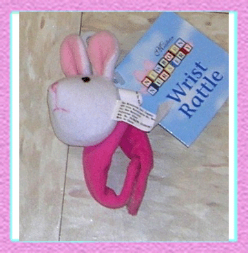 Lee Middleton Dolls 1362 Bunny Wrist Rattle