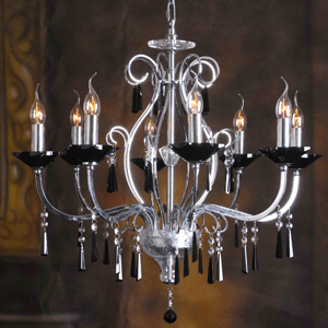 Lumax 001027C 8L Chrome Egyptian Empire Color Crystals Chandelier