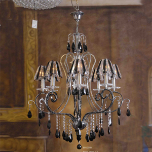 Lumax 002030C 6L Chrome Egyptian Empire Color Crystals Chandelier