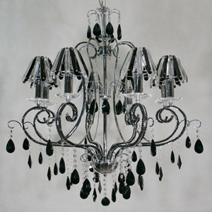 Lumax 002034C 8L Chrome Egyptian Empire Color Crystals Chandelier