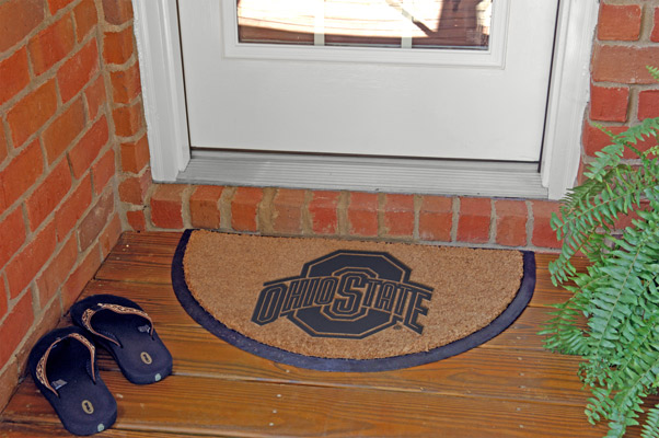 Memory COL-OSU-827 Half Moon Door Mat-Ohio State