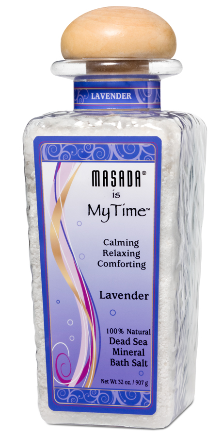 Masada 202 DEAD SEA MINERAL BATH SALTS 2 LB Lavender