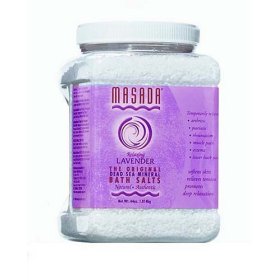 Masada 204 DEAD SEA MINERAL BATH SALTS 4 LB Lavender