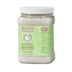Masada 504 DEAD SEA MINERAL BATH SALTS 4 LB Rain Forest