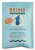 Masada 5903 NATURAL FOOT CARE 3 oz Foot Bath Peppermint