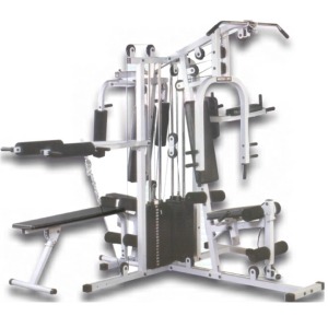 Multisports MGVS Multi-Gym 4-Station Dual Stack Gym with Squat-Slant Board