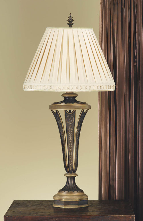 Bronze Lamp - Murray Feiss 9454ASTB Basillica Astral Bronze Table Lamp