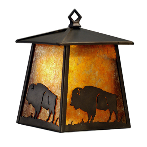 15396 9.5 Inch Buffalo Lantern Hanging Mount Tb/am