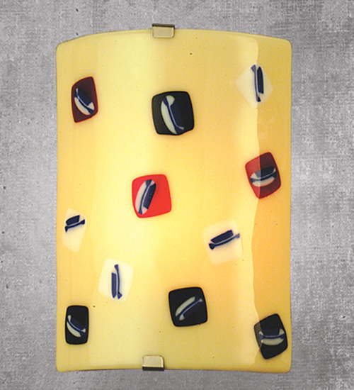 Meyda Tiffany 66550 8 Inch W Inch Dolciume Duro Inch Fused Glass Sconce