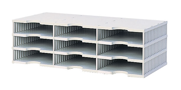 NPSG TD09GY Axcess 3-wide, 9-slot TierDrop Forms... by NPSG