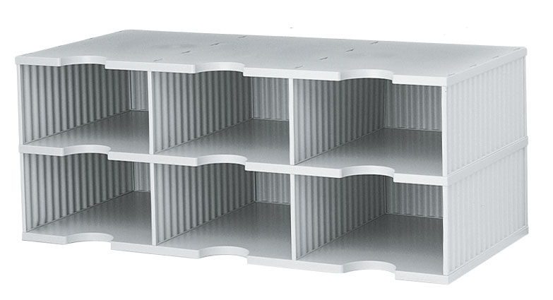 NPSG TD3H06GY Axcess 3-wide, 6-slot, HIGHWALL... by NPSG
