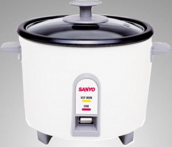 Sanyo EC505 Five-Cup Non-Stick Rice Cooker Vegetable SteamerEC505
