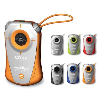 Coby CX71BLU Blue Mini AM/FM Pocket Radio